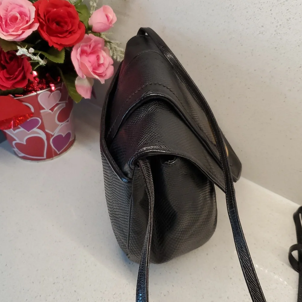 USA🇺🇲 SHARIF Elegant Black Leather Crossbody Bag